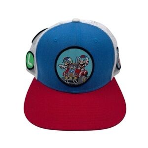 Nintendo Mario Kart 2018 Patch Adjustable SnapBack Trucker Cap Hat Luigi Mario